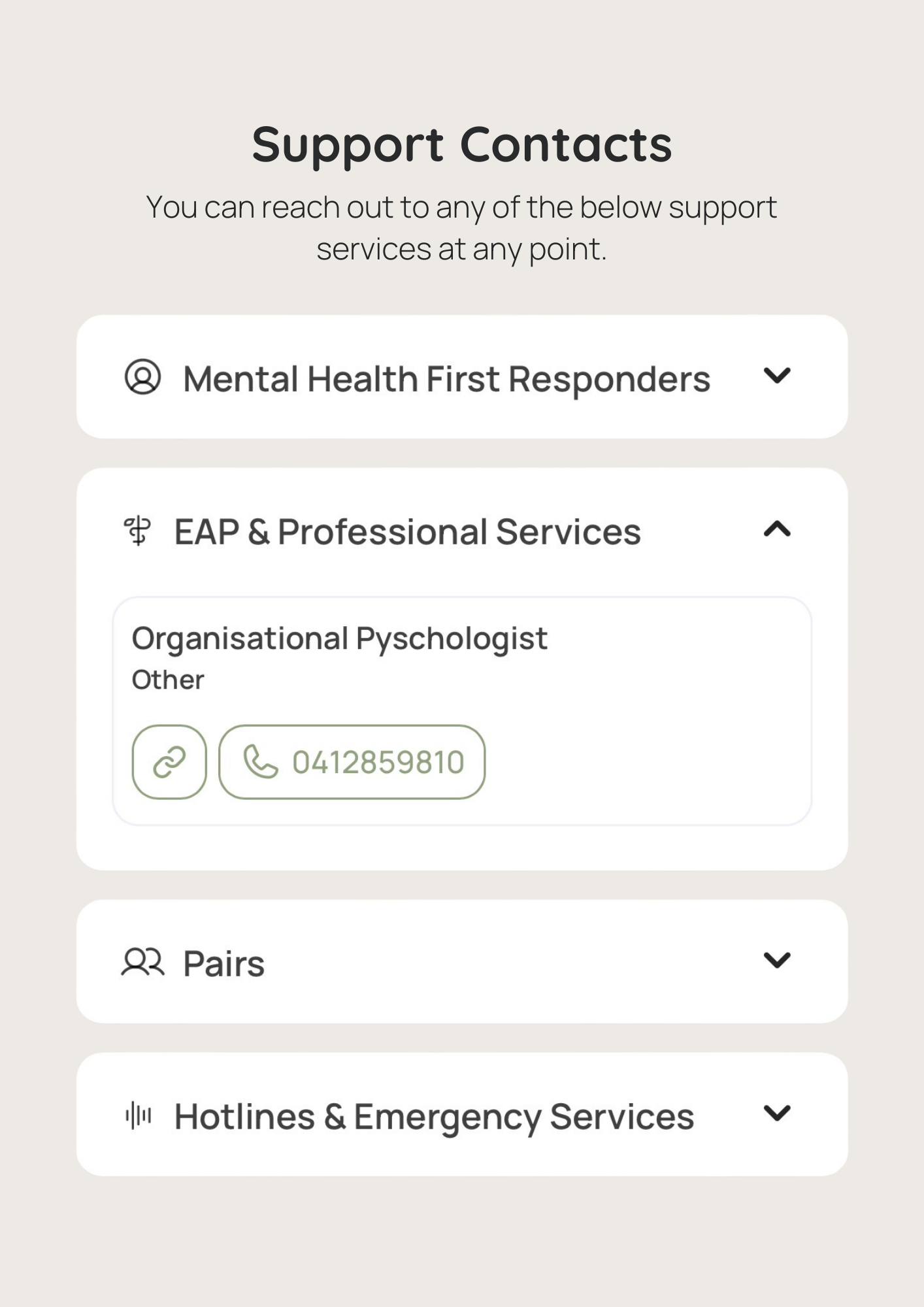 Connect with support